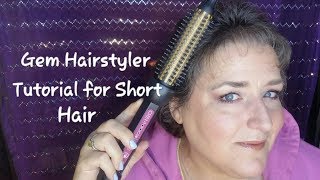 How to Use a Curling Brush for Short Hair  Gem Hairstyler [upl. by Chil]