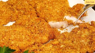 Crispy Breaded Chicken in the Oven [upl. by Gierk811]