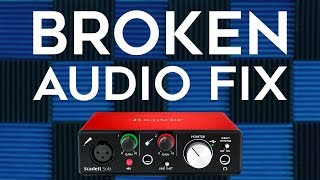 FOCUSRITE AUDIO FIX Distortion  Robot  Problems [upl. by Pogah]