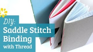 DIY Saddle Stitch Bookbinding Tutorial  Sea Lemon [upl. by Jedidiah]