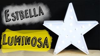 Cómo hacer una Estrella de Navidad  Estrella Luminosa DIY [upl. by Aidul]