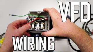 Lathe VFD 1 How to wire a 3Phase motor and VFD [upl. by Bollay]