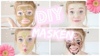 DIY GESICHTSMASKEN  gegen trockene fettige unreineHaut [upl. by Nath]