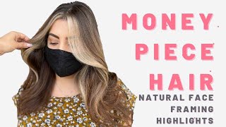 Money Piece Hair Tutorial  Teasylights NATURAL FACE FRAMING HIGHLIGHTS [upl. by Inva]