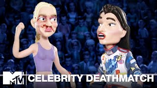 Anna Kournikova vs Danica Patrick  Celebrity Deathmatch [upl. by Netsreik]