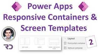 Power Apps Responsive Design Containers amp Screen Templates [upl. by Mott]