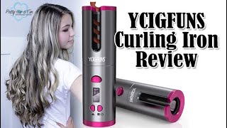 CORDLESS CURLING WAND YCIGFUNS Curler Review [upl. by Allisirp]