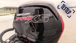 Tested  Mercury ProXS 115HP 4 stroke 21L [upl. by Eugene]