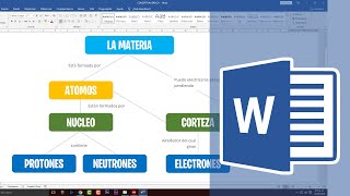 Como hacer un MAPA CONCEPTUAL en WORD 2020 [upl. by Eemak]