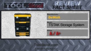 DeWalt TSTAK Storage System  Tool Skool  Tool Review [upl. by Klemens37]