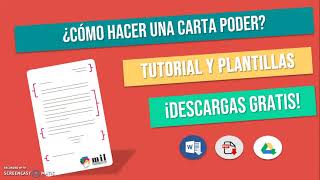 ✍ Cómo Hacer una CARTA PODER  Plantillas y Tutorial 2023 [upl. by Eelymmij770]