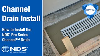 How to Install an NDS SpeeD® or Mini Channel Drain  NDS Yard Drainage Systems [upl. by Lamp]