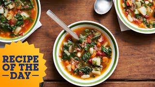 Recipe of the Day Giadas Winter Minestrone  Food Network [upl. by Nna]