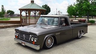 1965 Dodge D100 Sweptline Goodguys Indy Nationals 2015 [upl. by Ellemaj]