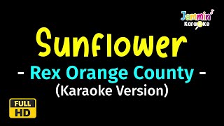 Sunflower  Rex Orange County Karaoke Version [upl. by Safir873]