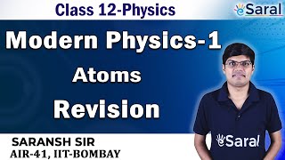 Modern PhysicsAtoms Revision Physics Class 12 JEE NEET [upl. by Hyacinthie496]