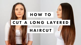 How to Cut Hair Long layered haircut tutorial  MIG Training [upl. by Mall]