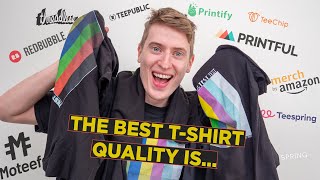 Comparing Every Print on Demand Companies Tshirt Quality  Which is the best [upl. by Paik]