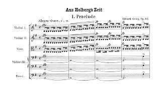 Grieg  Holberg Suite Complete Score [upl. by Benkley]