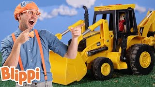 Blippi Learns How to Count to Ten With Backhoes  Blippi  Learn With Blippi  Funny Videos amp Songs [upl. by Munshi]