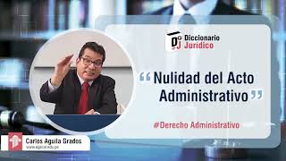 Nulidad del Acto Administrativo  Derecho Administrativo  Diccionario Jurídico 21 [upl. by Enyawed61]