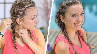 Brooklyn’s Easy DIY SUMMER Hairstyle  Rope Twist Combo [upl. by Higbee]