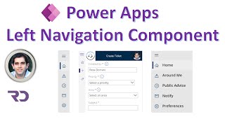 PowerApps Left Navigation Component [upl. by Evin42]