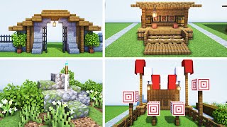 Minecraft  40 Must Try Medieval Village Build Ideas [upl. by Thornie]