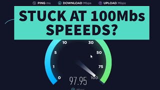 Ethernet Download Speeds Stuck At 100Mbs [upl. by Necaj]