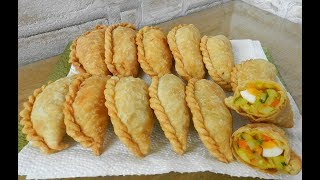 PASTEL  Fried Savory Pastry  Delicious  Ninik Becker [upl. by Aninnaig]