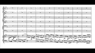 Bach  Concerto brandeburghese n 5  III mov Allegro score [upl. by Zelten820]