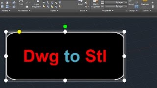 Dwg to Stl  Autocad Tutorial [upl. by Elburr789]