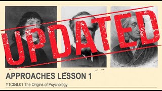 ALevel Psychology AQA Approaches The Origins of Psychology [upl. by Nilyaj]