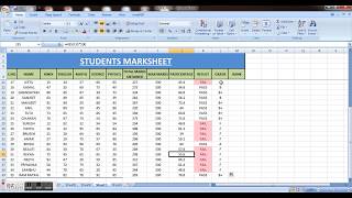 how to make student marksheet in MS excel I ResultRank amp Grade amp PIVOT TABLE  MY SMART COACHING [upl. by Linsk]