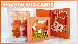 Cricut Shadow Box Cards  3D Handmade Card Ideas [upl. by Magnolia]