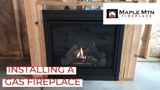 Installing A Gas Fireplace [upl. by Jewell119]