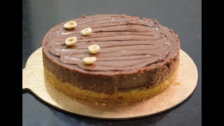 BAKED NUTELLA CHEESECAKE [upl. by Nesnar]