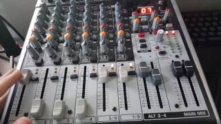 Dual PC stream setup  Mixer explanations  Behringer X1204 USB [upl. by Namurt]