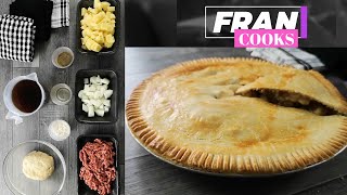 FRAN COOKS Homemade Meat amp Potato Pie [upl. by Raknahs]