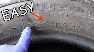 How to read a Tire Size EASY [upl. by Floridia]