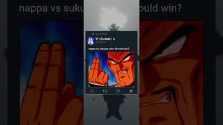 nappa vs sukuna who whould win [upl. by Atikan827]