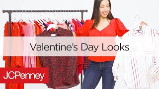 3 Valentines Day Outfit Ideas for Women  JCPenney [upl. by Rivard119]