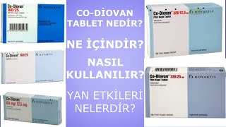 CO DİOVAN TABLET NEDİR CO DİOVAN TABLETİN YAN ETKİLERİ NELERDİR CO DİOVAN NASIL KULLANILIR [upl. by Aicirtal296]