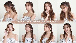 easy 5 MINUTE back to school hairstyles 📚 [upl. by Canon]