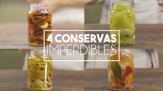 Cómo hacer 4 Conservas Imperdibles  Receta Rápida [upl. by Anahpets]