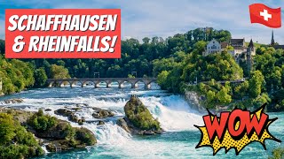 EXPLORING SCHAFFHAUSEN amp THE RHEINFALL  Europes most powerful waterfall amp its in Switzerland [upl. by Ocicnarf]