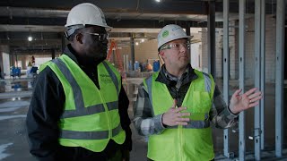 Portage Central Elementary School Construction Tour [upl. by Azer]