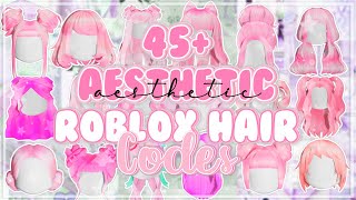 45 Aesthetic Pink hair codes for Bloxburg  Roblox Part 1 [upl. by Leiahtan]