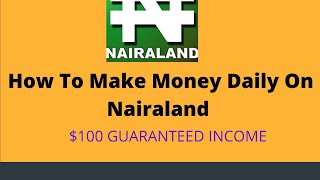 How To Make Money Daily On Nairaland [upl. by Aneele]