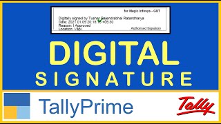 Digital Signature in Sales Invoice in TallyPrime  TDL for TallyPrime [upl. by Aimerej]